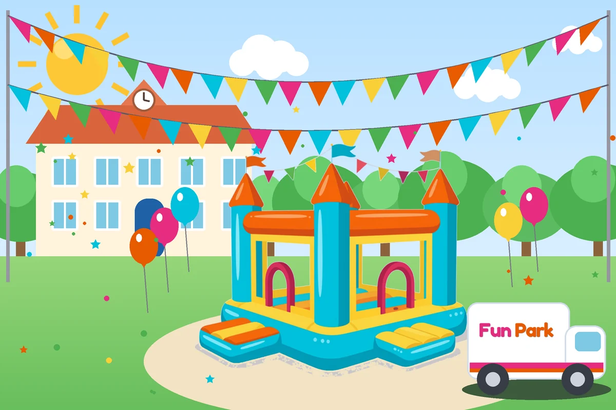 Groupe d'enfants au Fun Park